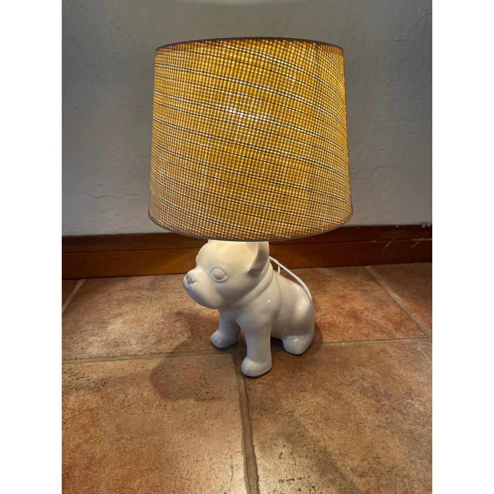 Bulldog ceramic lamp - Picture 2 of 8